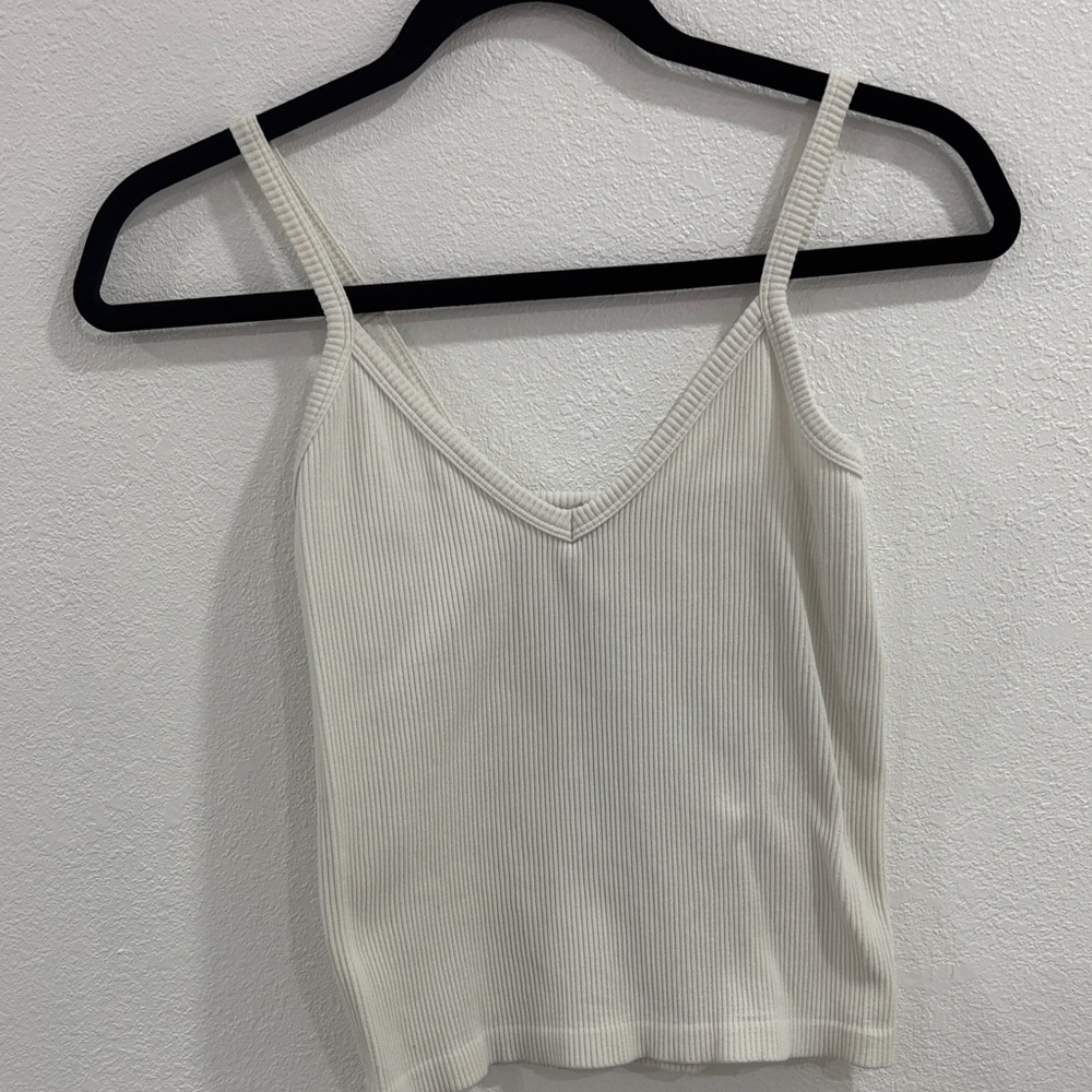 New Mix Cream Ribbed Camisole